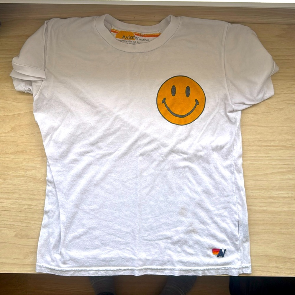 Aviator Nation Smiley Face T-shirt